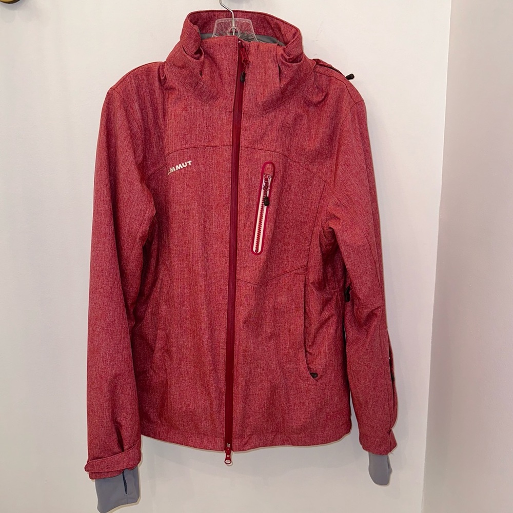 Mammut Red DRYtech Ski Snow Jacket Women’s Small